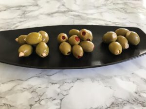 Gefüllt mit Mandel, Paprika und Knoblauch